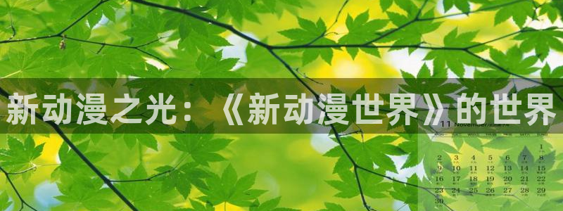 onfun动漫：新动漫之光：《新动漫世界》的世界